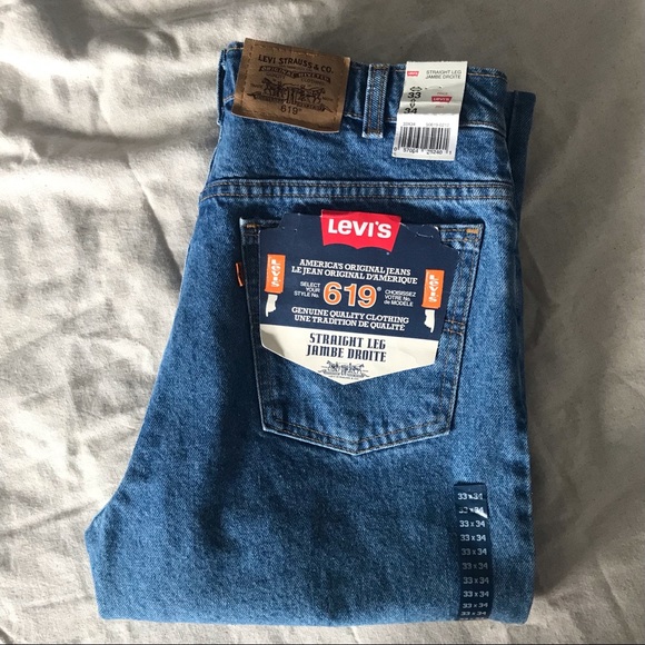 COPY - NWT Vintage Orange Tab Levi’s 619 Straight 33x34 - Picture 2 of 5